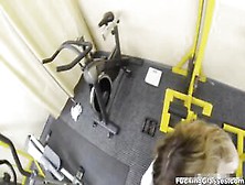 Fucking practice in a gym