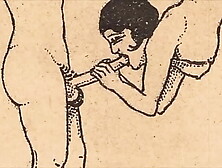 old style erotic drawings-the erotic alphabet