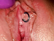 MY PINK PUSSY IS DRIPPING WITH JUICE FROM A GROWING ORGASM