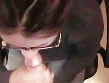 Geeky Girlfriend Sucking Cock In This Amateur Oral Porno Video