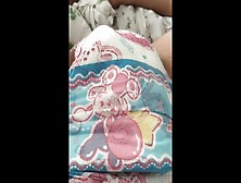 Daddy’S Skank Masturbation In Pink Full Diaper Load Cumming