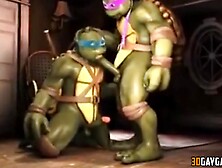 3D Gay Game With Ninja Turtles Banging In Different Positions