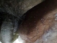 Asian huge thick load on hairy legs liquify quick transmission lick them