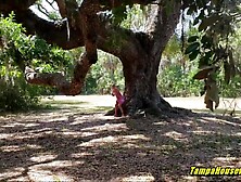 Smoking goddess Outdoors Masturbation Head and Doggy Style