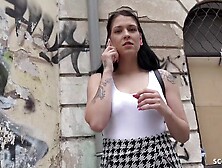 GERMAN SCOUT - HUGE FLOPPY BREASTS 18 SARAH PICKUP AND BONED