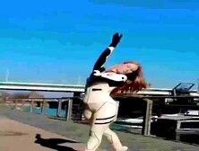 LatexBallerina Official - Ballet in latex catsuit 2