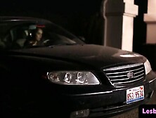 Slender teenager pussylicked by big titted mom