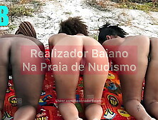 brazillian bull, Director from Bahia amatuer party on a nudist beach! Fudendo 3 women and the eater on the beach in home-made or