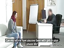 Fake Agent Fucks Redhead Amateur Model