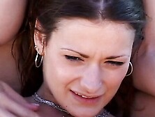 Dildo fucking with three hot lesbian babes