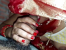 Pretty Bhabhi Came After Peeing,  Rear-End And Cunt Licked Thoroughly,  Hindi Film