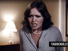 Busty ex-wife Krissy Lynn caught her cheating man fucking the babysitter Chloe Temple