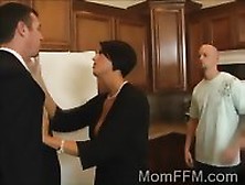 Big Boobed Brunette Milf Fucks Her New Husbands Gifted Son