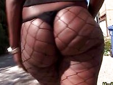 Large Booty Ebony Got Her Ass Drulled