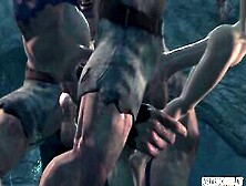 Milf Lara Croft Captured And Nailed By Cave Dudes