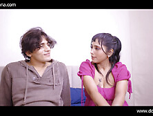 When Indian beautiful Bhabhi was alone at home,  she called her neighbor boyfriend and had sex with him