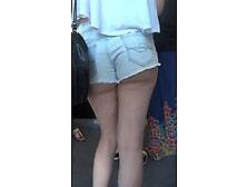 Her Asscheeks Are In Public