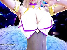 [Mmd] K/da - The Baddest Ahri Striptease Uncensored 3D