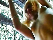 Hawt Blond Tgirl Gives Head Then Gets Drilled In The Park