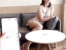 NOW I CONTROL YOUR SNATCH.  I made her cum so hard in a cafe by using Lovense Ferri remote control toy