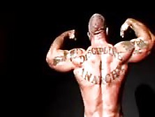 Bodybuilder Showing Off On Camera