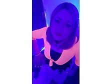 Sofia Jerking Off In Neon Light