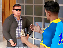 Sexy girls in animated football adventures enjoy their Champions episode