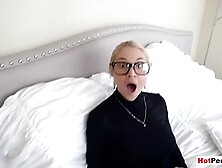 Annoyed cougar stepmother fucks her innocent stepson