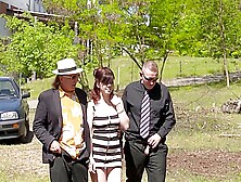 Hot Threesome Fuck With Hot Babe Scarlet Rose