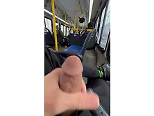 Public Dick In The Back Off The Bus Window Cumshot