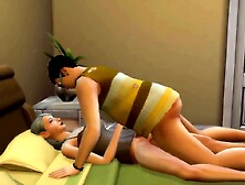 Son-In-Law Plumbs Sleeping Mummy After Jerking In Front Of The Computer