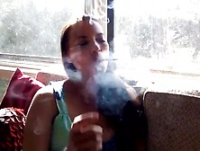 Smoking Fetish Jen Floyd: 120's Dangling Convo