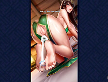 Enjoying some foot action on my hefty boner with Sibyl in King of Kinks