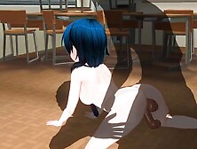 3D HENTAI schoolgirl loves to screw with two guys during break