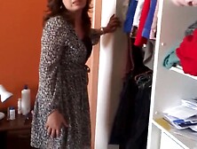 My wife and her sister disrobe in advance of getting drilled