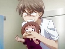 Petite chick is being fucked by a big brute in this adult cartoon