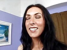 Double Teamed Whore Enjoys 3some and Eats Cum in the End