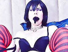 Kinky Brunette Mavis Dracula With Tattos Wearing Sexy Outfit And Stockings Is Being Dominated During Wild Bdsm