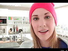 Cheerleader gets pussy masturbated and licked