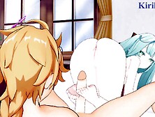 Faruzan And Aether Have Strong Orgy In The Apartment.  - Genshin Influence Manga Porn