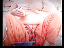 Beautiful Asian village girl Fabisocoo enjoys a bath, caressing her sexy curves and rubbing her ample breasts