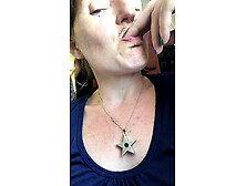 Mid flight fingering of my pierced clit and playing with my beautiful bush