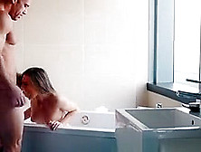 Gorgeous Brunette Ex Sydnley Cole Bathtub Blowjob Pov