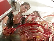 Lesbians Have Messy Syrup And Cream Party