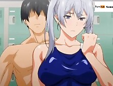 Lavish anime girl with big tits and ass fucked and creampied