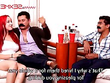 Mariachi Mexican group sex orgy with amateur babe Liza