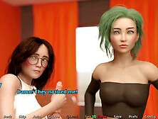 Steamy mommy neighbor teases me in the backyard and gets hot in the shower with my sister's friend