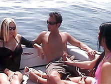 Spanish Amateur Orgy In A Boat On The Mediteranian Seas