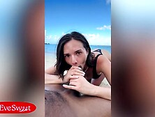 Public Beach Sex! I Rode Lifeguard BBC In The Sand