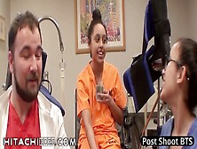 Mia Sanchez,  A College Freshman,  Experiences Hitachi Magic Wand Orgasms From Female Nurses During Her Physical Exam At Hitachiho